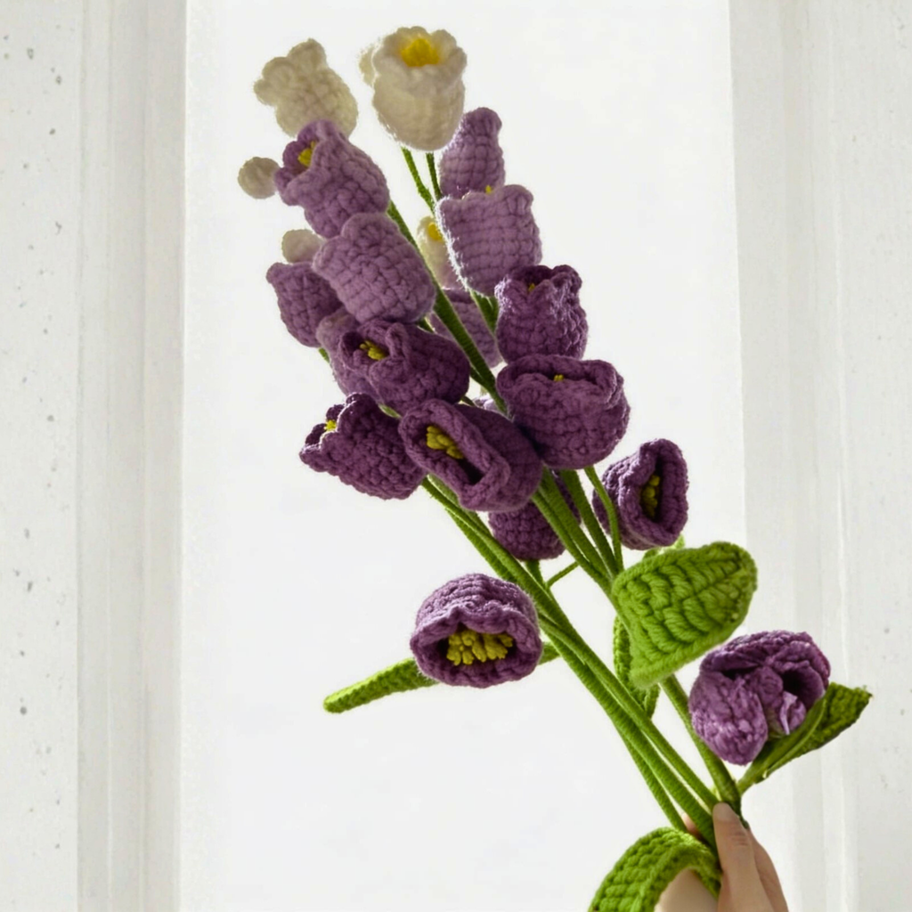 Lavender and Cream Bellflowers by Suryatra