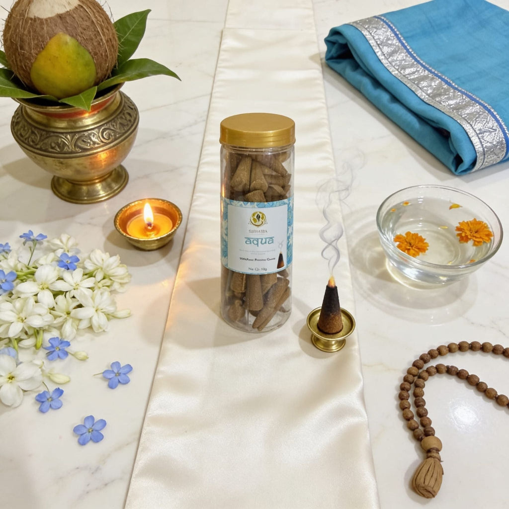 Aqua Dhoop Cones by Suryatra