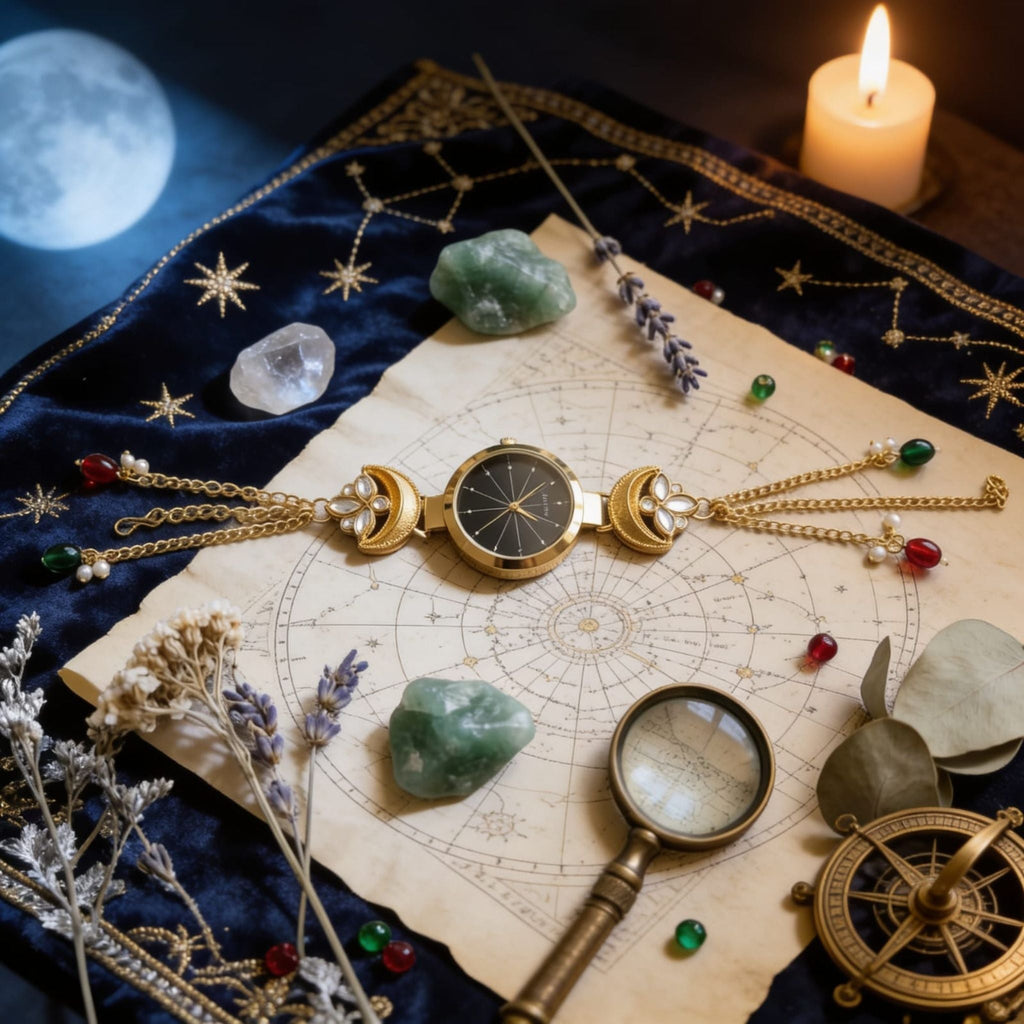 Celestial Moon Bracelet Watch By Suryatra