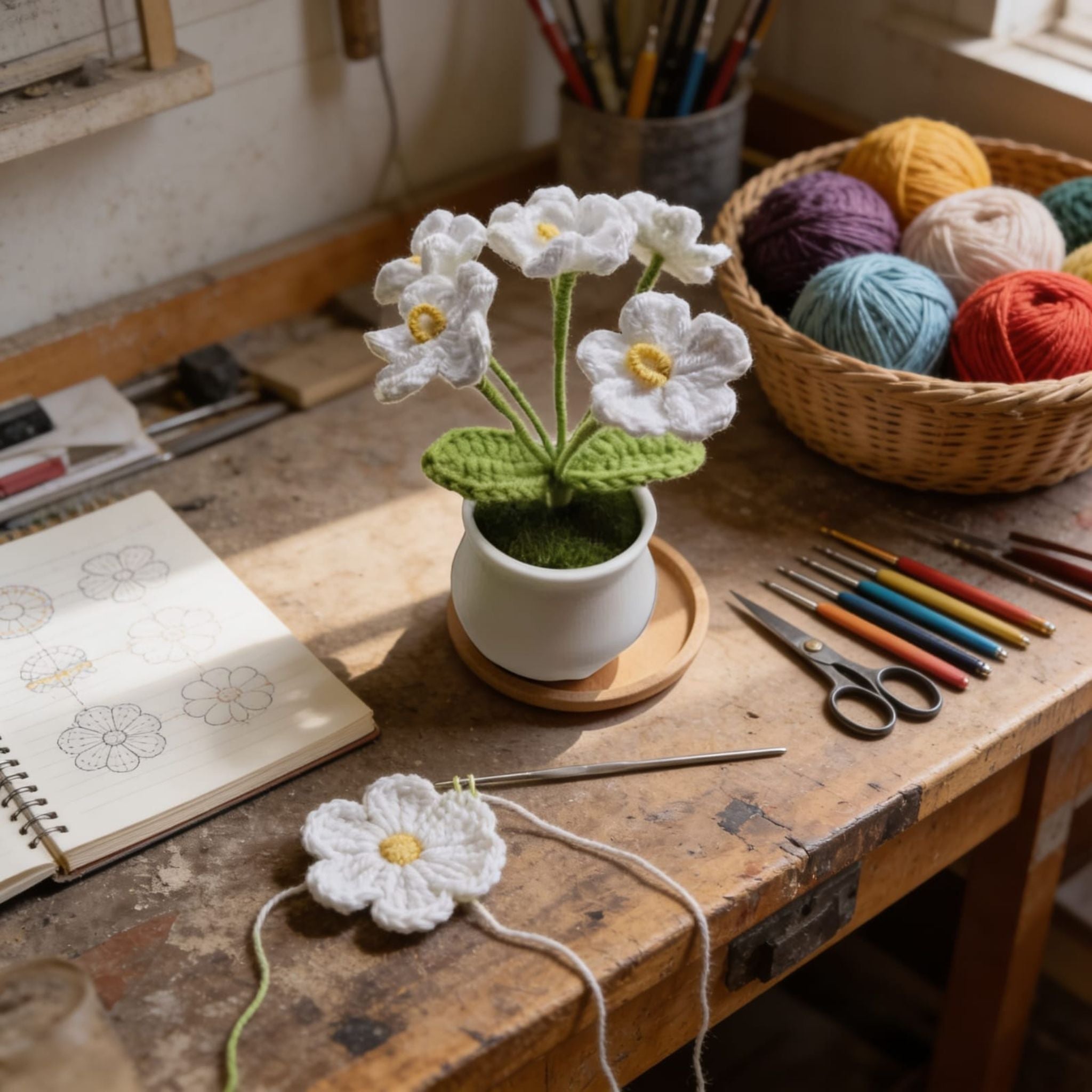 Moonlit Blossom Crochet by Suryatra