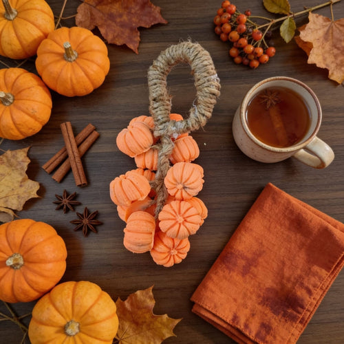 Autumn Pumpkin Hanging Soap by Suryatra