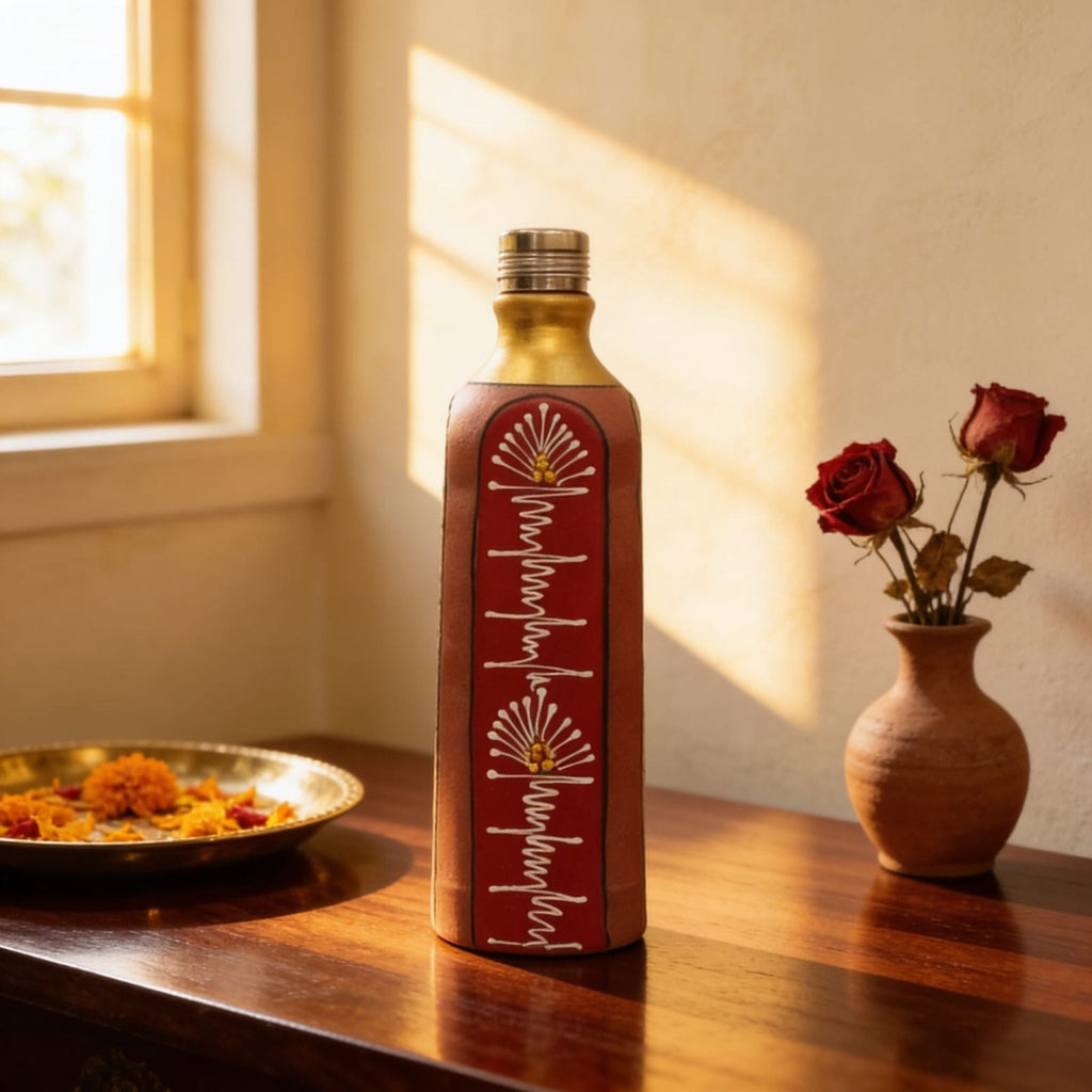 Crimson Rhythm Artisan Bottle by Suryatra