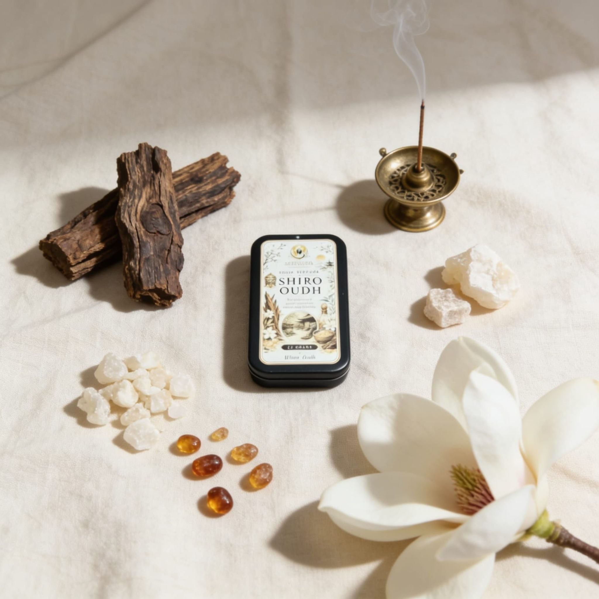Shiro Oudh Solid Perfume by Suryatra