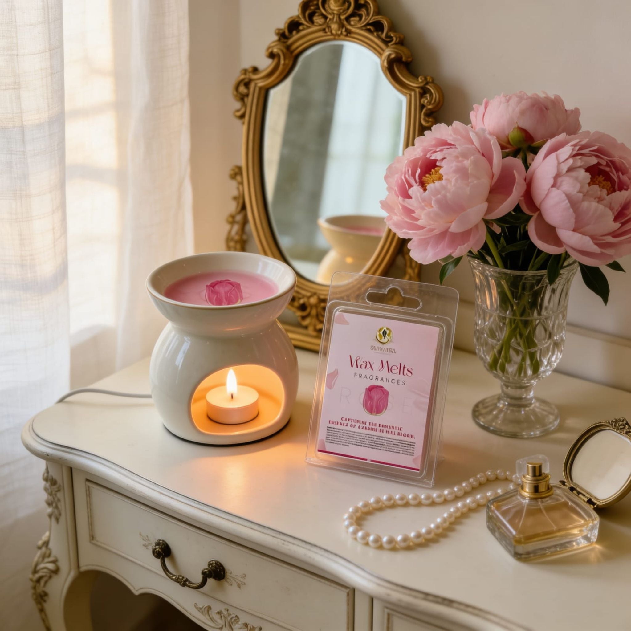 Rose Wax Melts by Suryatra