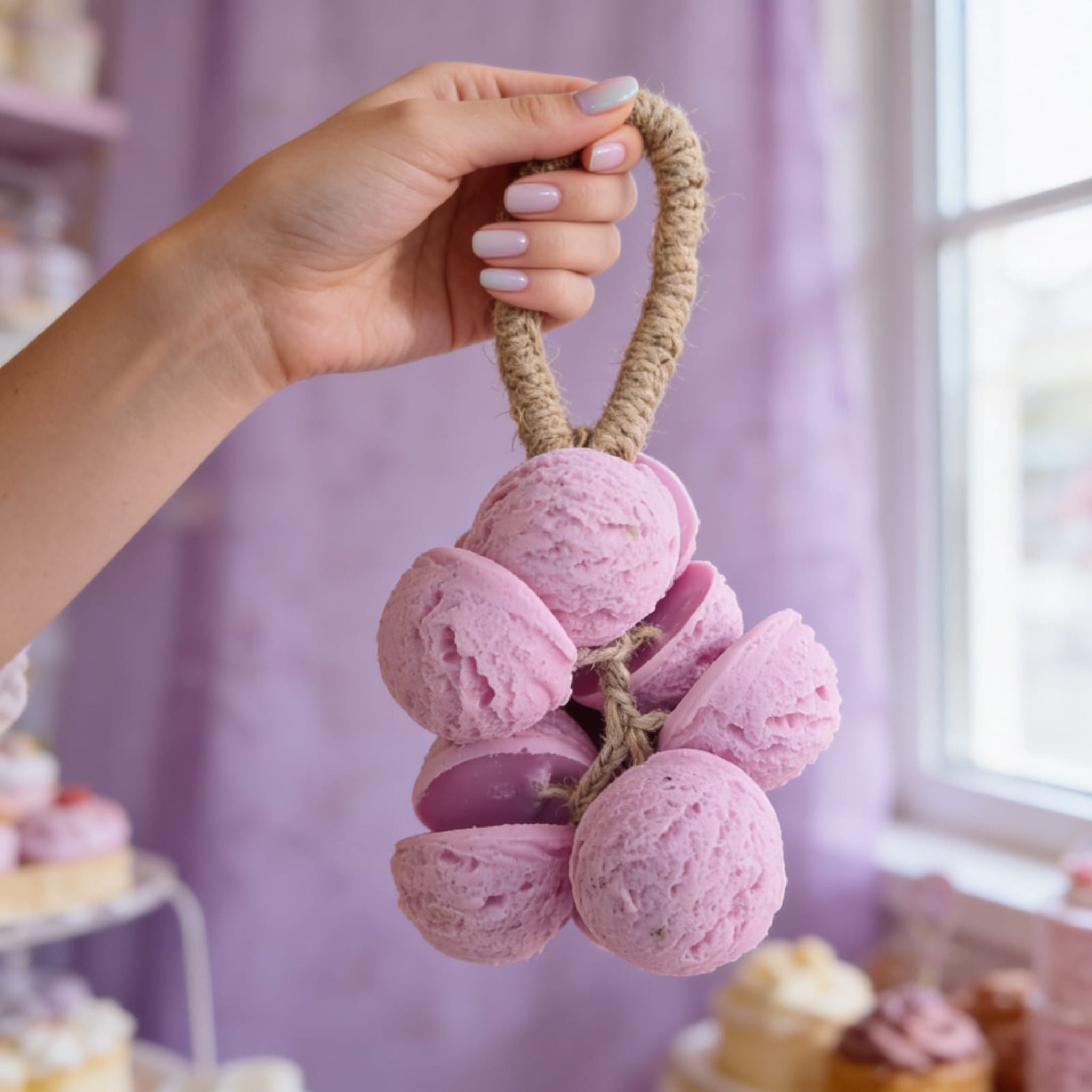 Lavender Gelato Hanging Soap by Suryatra