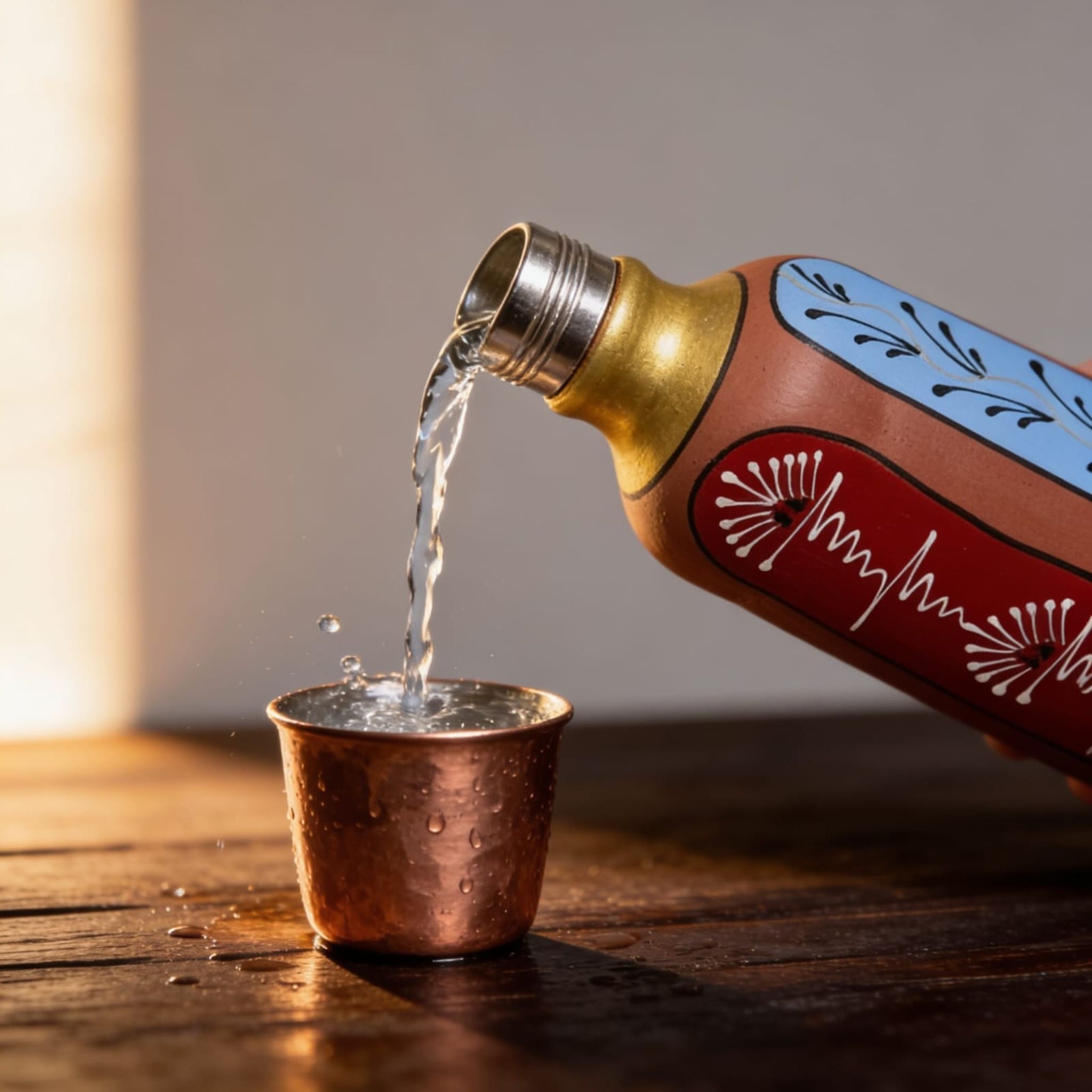 Terracotta Artisan Bottle by Suryatra