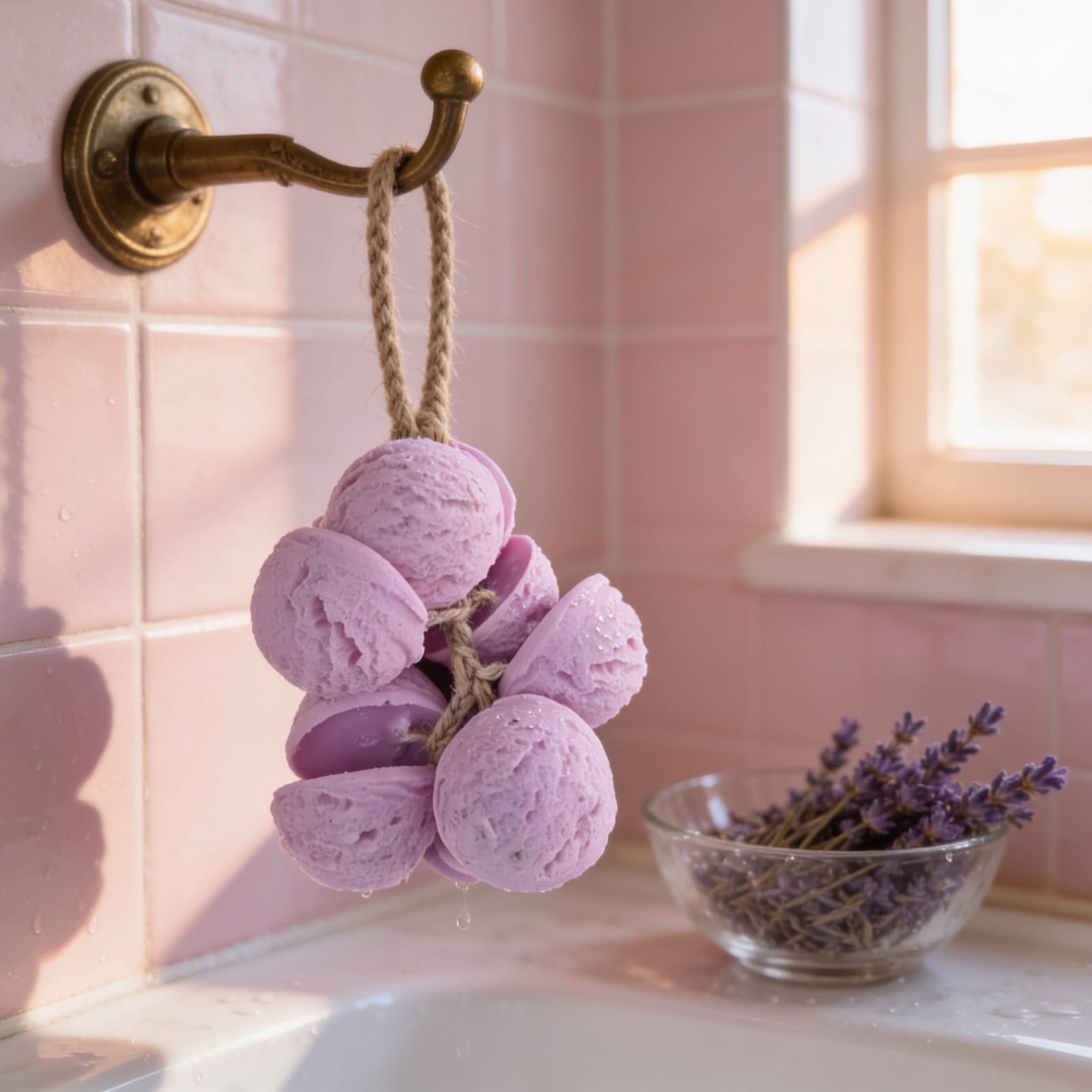 Lavender Gelato Hanging Soap by Suryatra