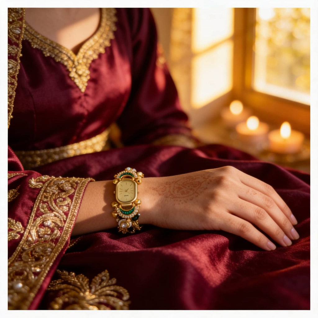 Emerald Pearl Royal Watch By Suryatra
