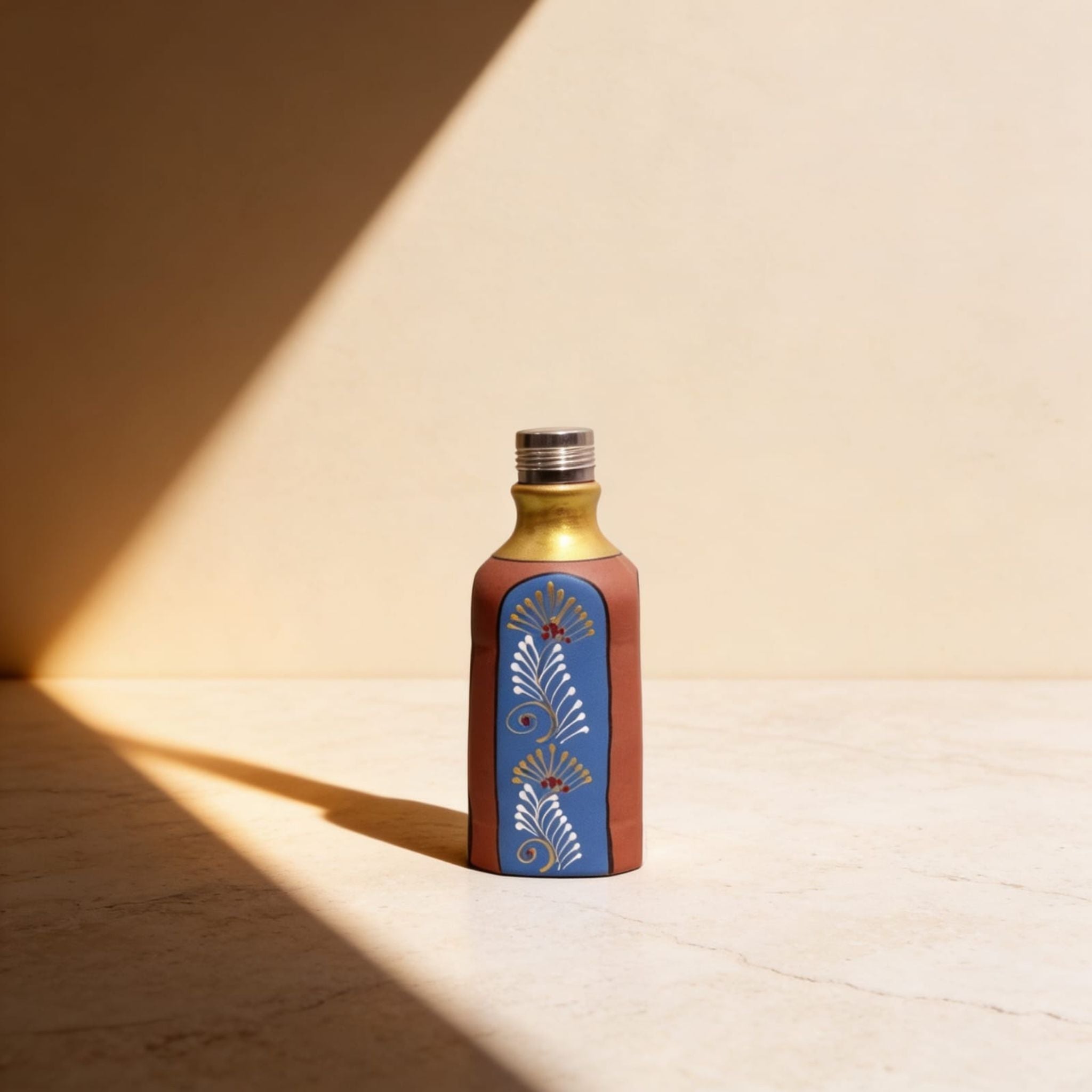 Azure Bloom Artisan Bottle by Suryatra