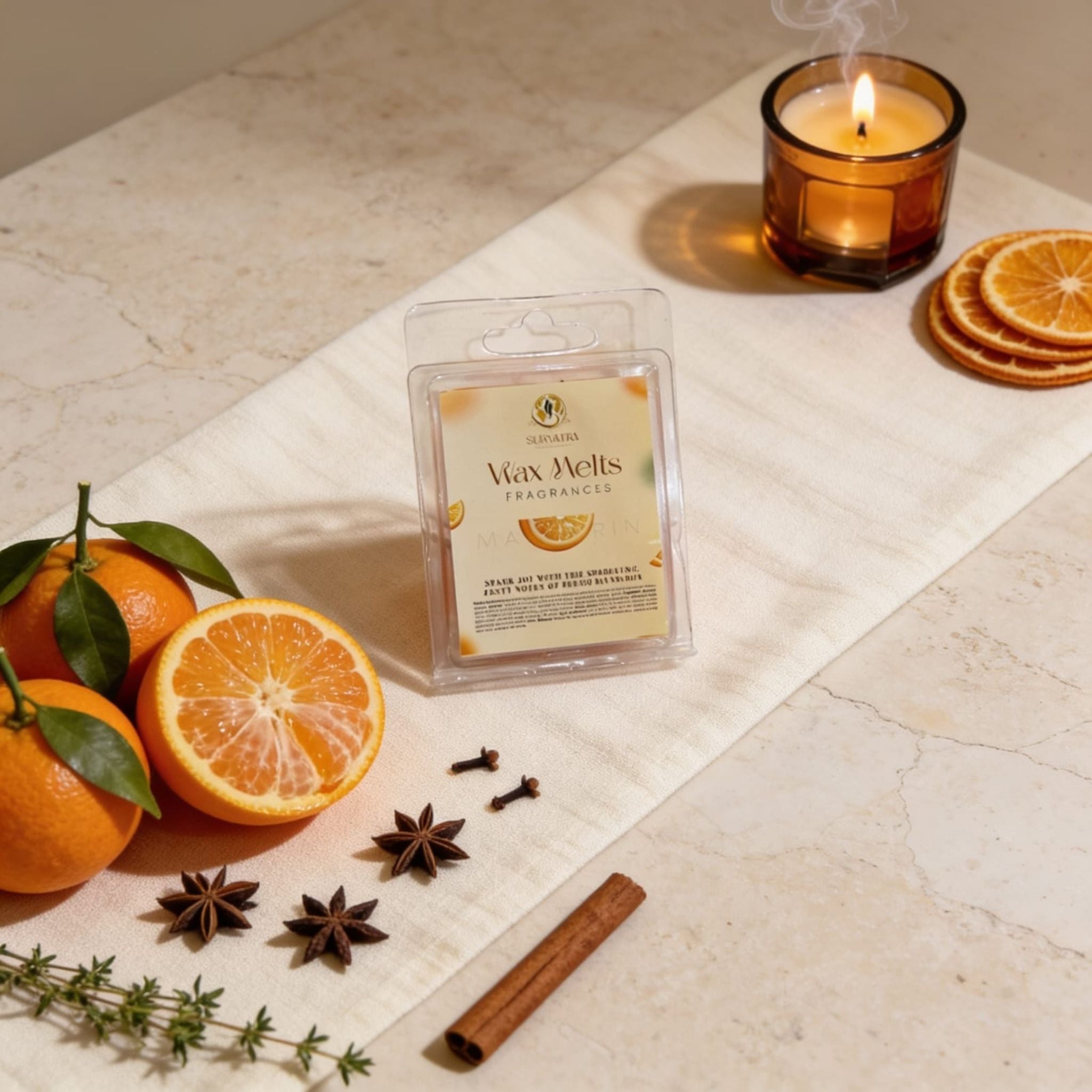Mandarin Wax Melts by Suryatra
