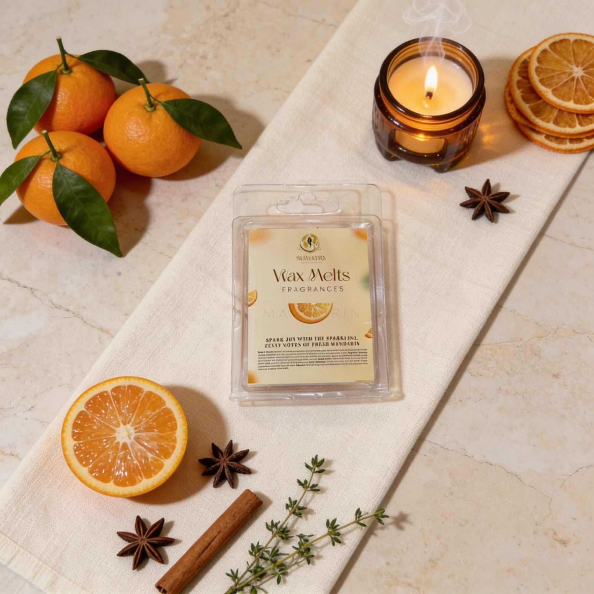 Mandarin Wax Melts by Suryatra