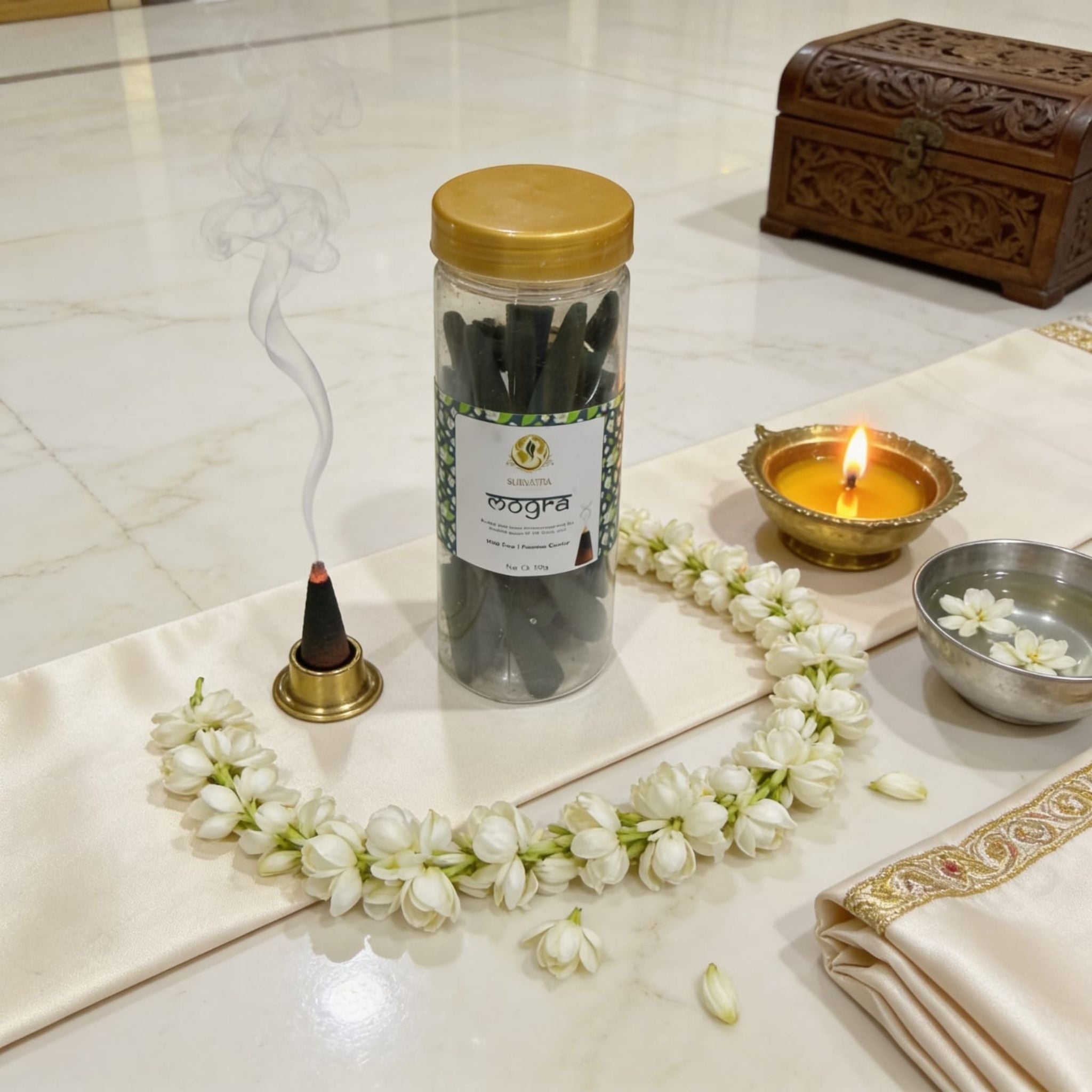 Mogra Dhoop Cones by Suryatra