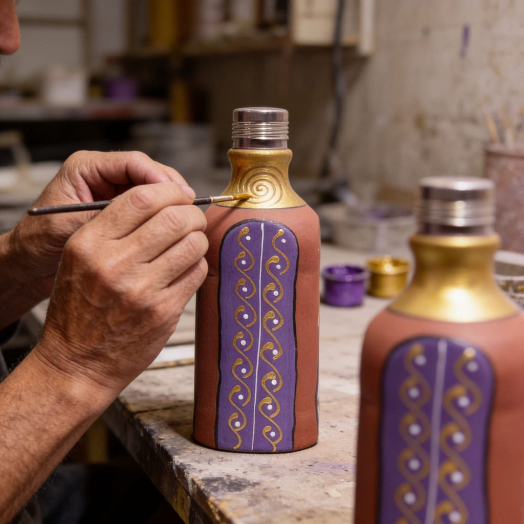 Twilight Spiral Artisan Bottle by Suryatra