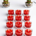 Crimson Glow Glass Candle by Suryatra