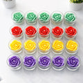 Floral Rose Glass Candle by Suryatra