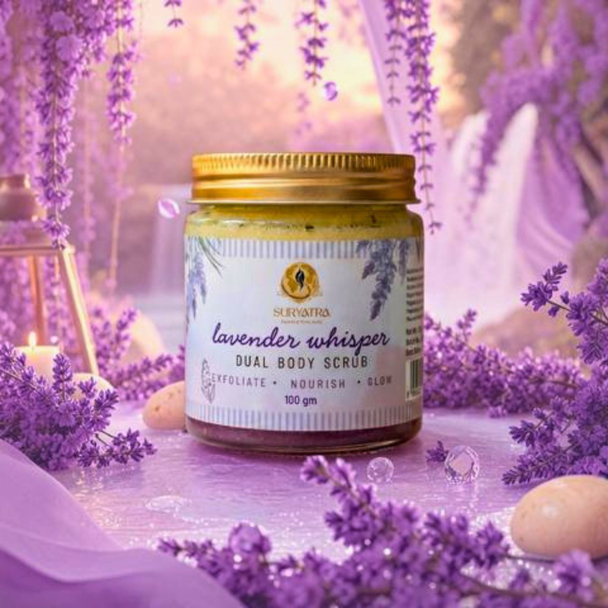 Lavender Whisper Dual Body Scrub by Suryatra