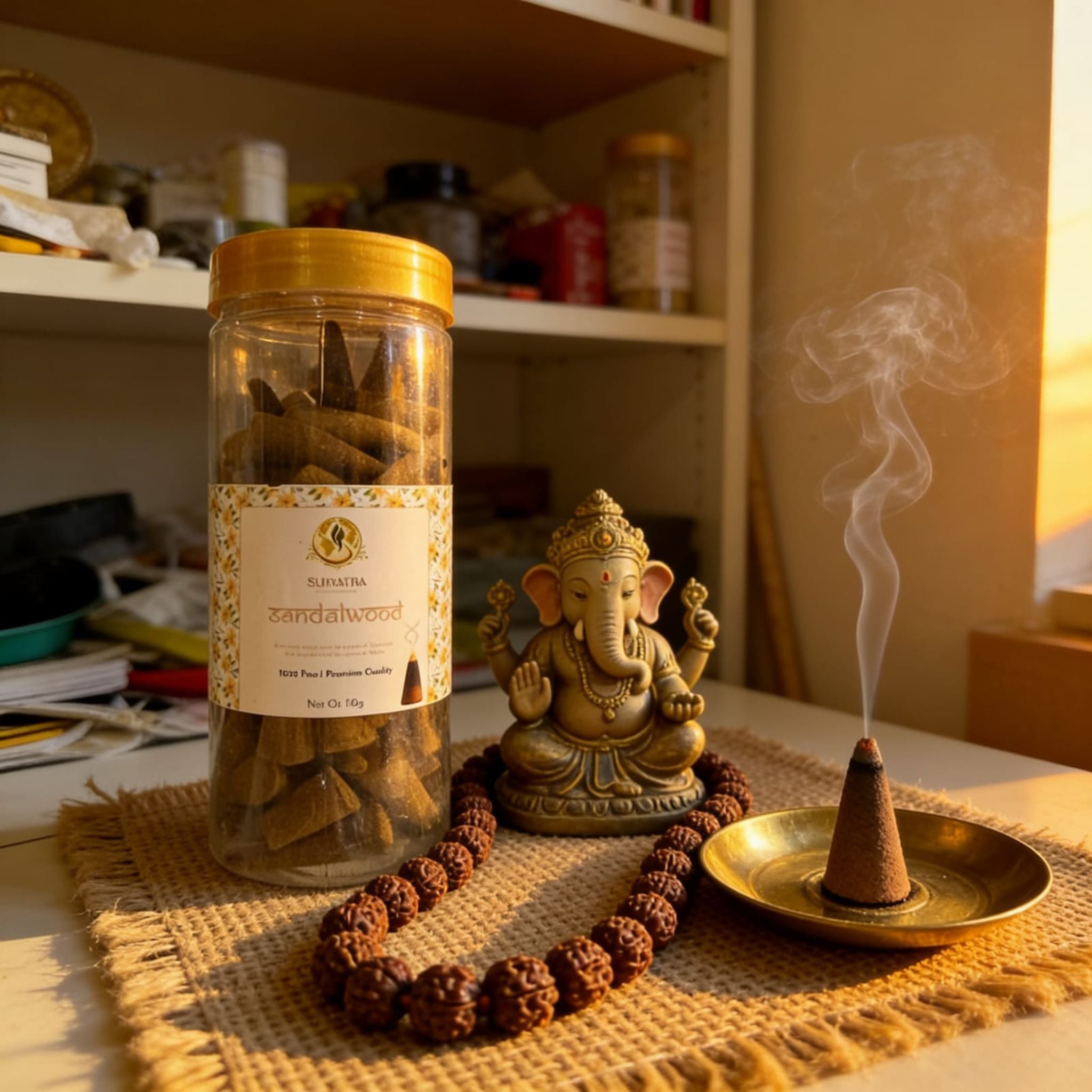 Dhoop Cones Sandalwood by Suryatra