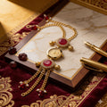 Royal Ruby Bracelet Watch By Suryatra