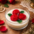 Royal Rose Garden Handcrafted Floral Candle by Suryatra