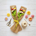 Burlap Wrapped Wildflower by Suryatra