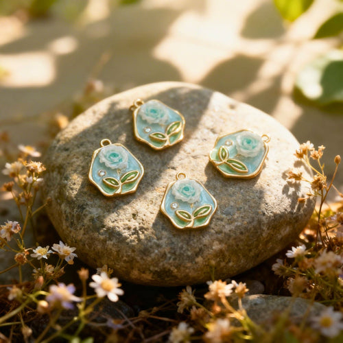 Aqua Bloom Pendant by Suryatra