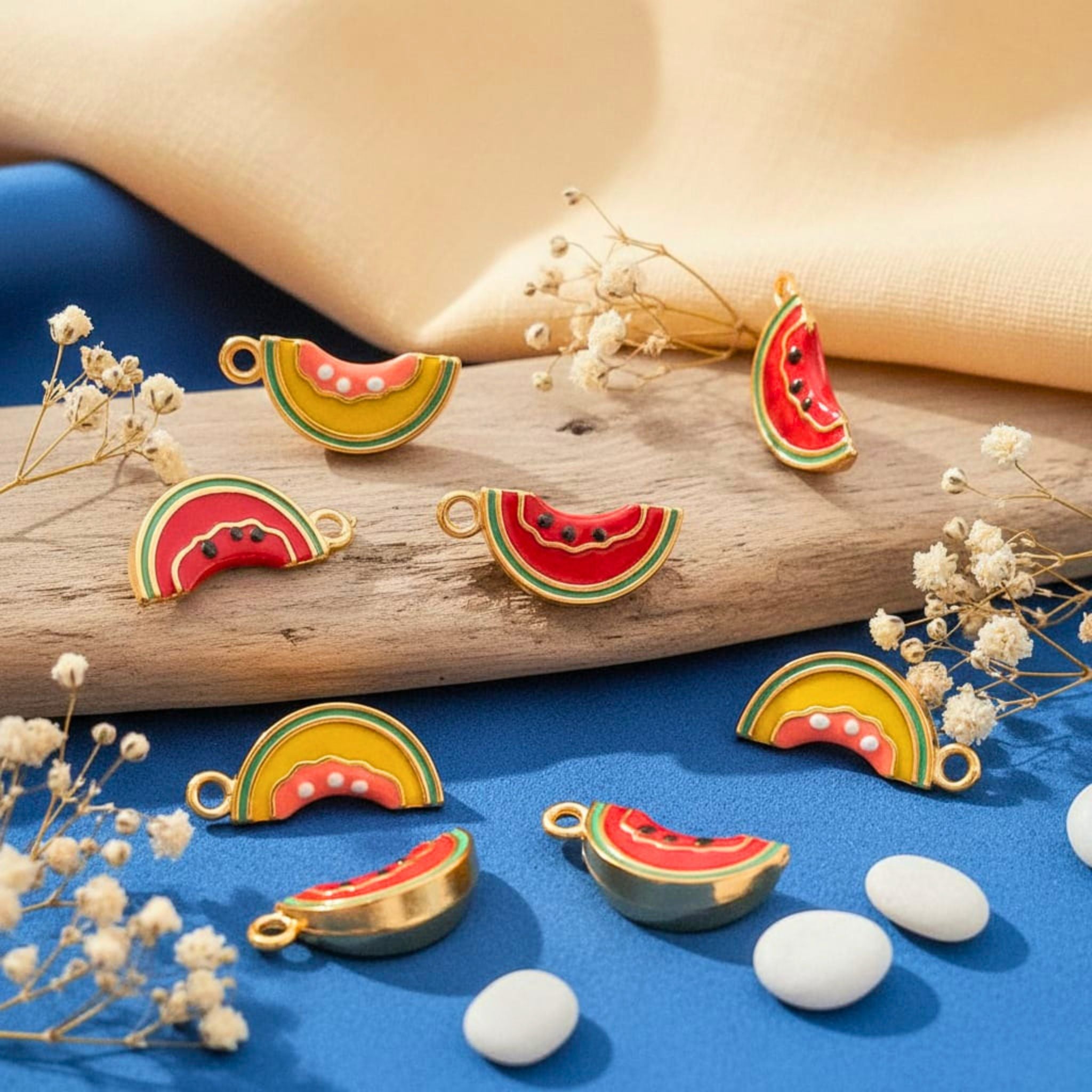 Watermelon Slice Charm Pendant by Suryatra