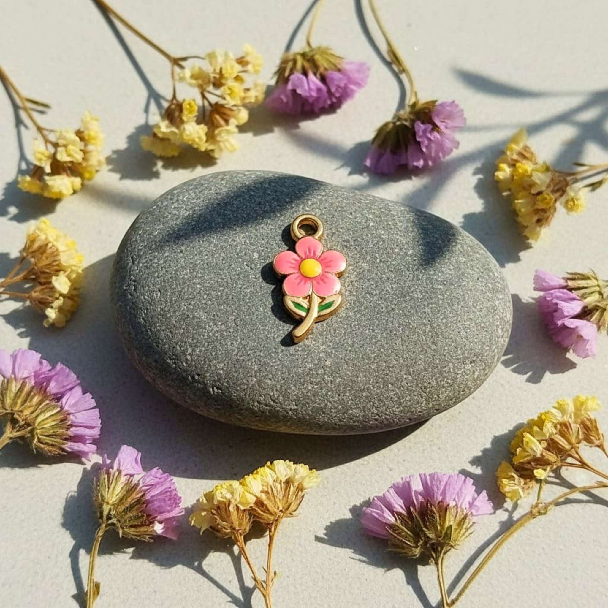 Colorful Floral Charm Pendant by Suryatra