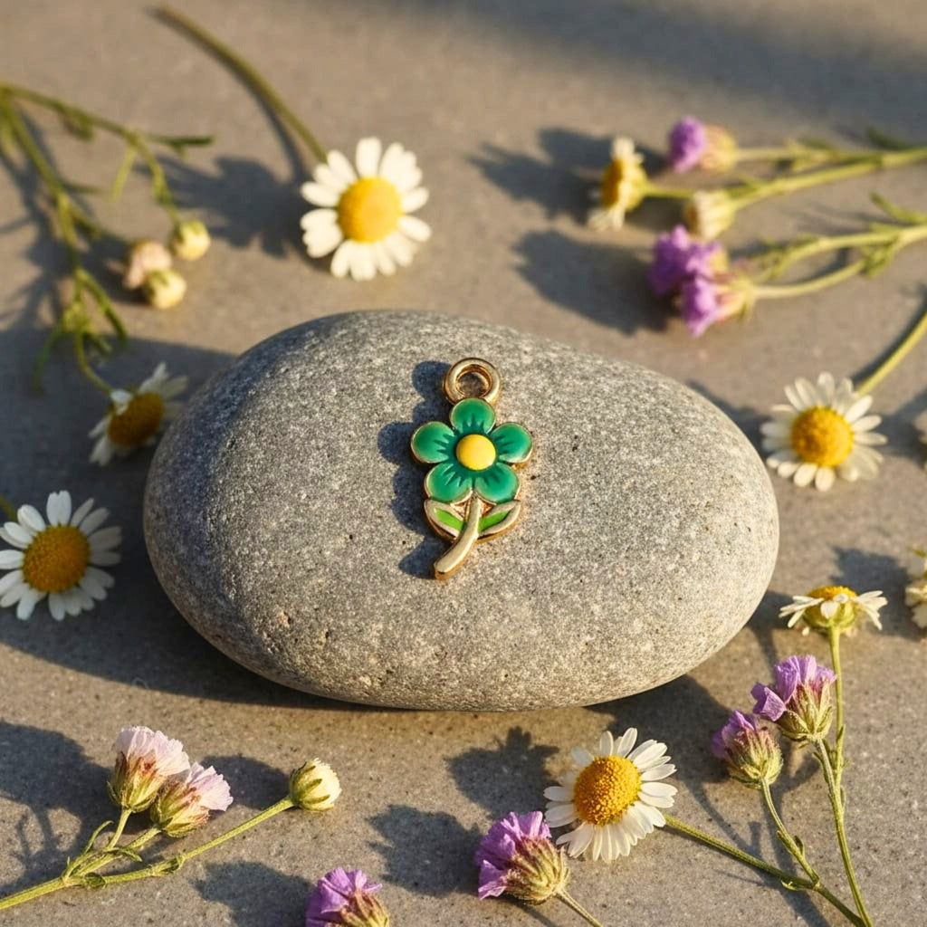 Colorful Floral Charm Pendant by Suryatra