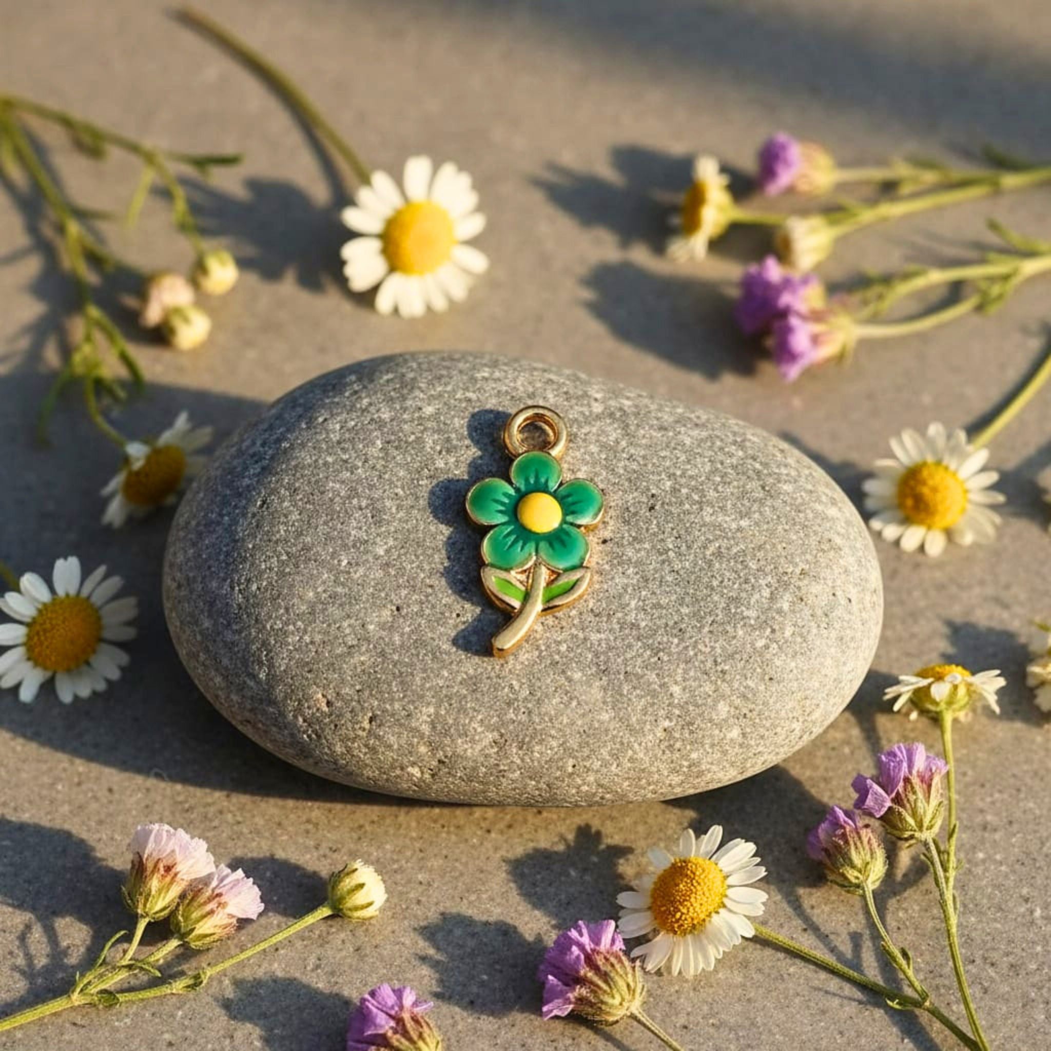 Colorful Floral Charm Pendant by Suryatra