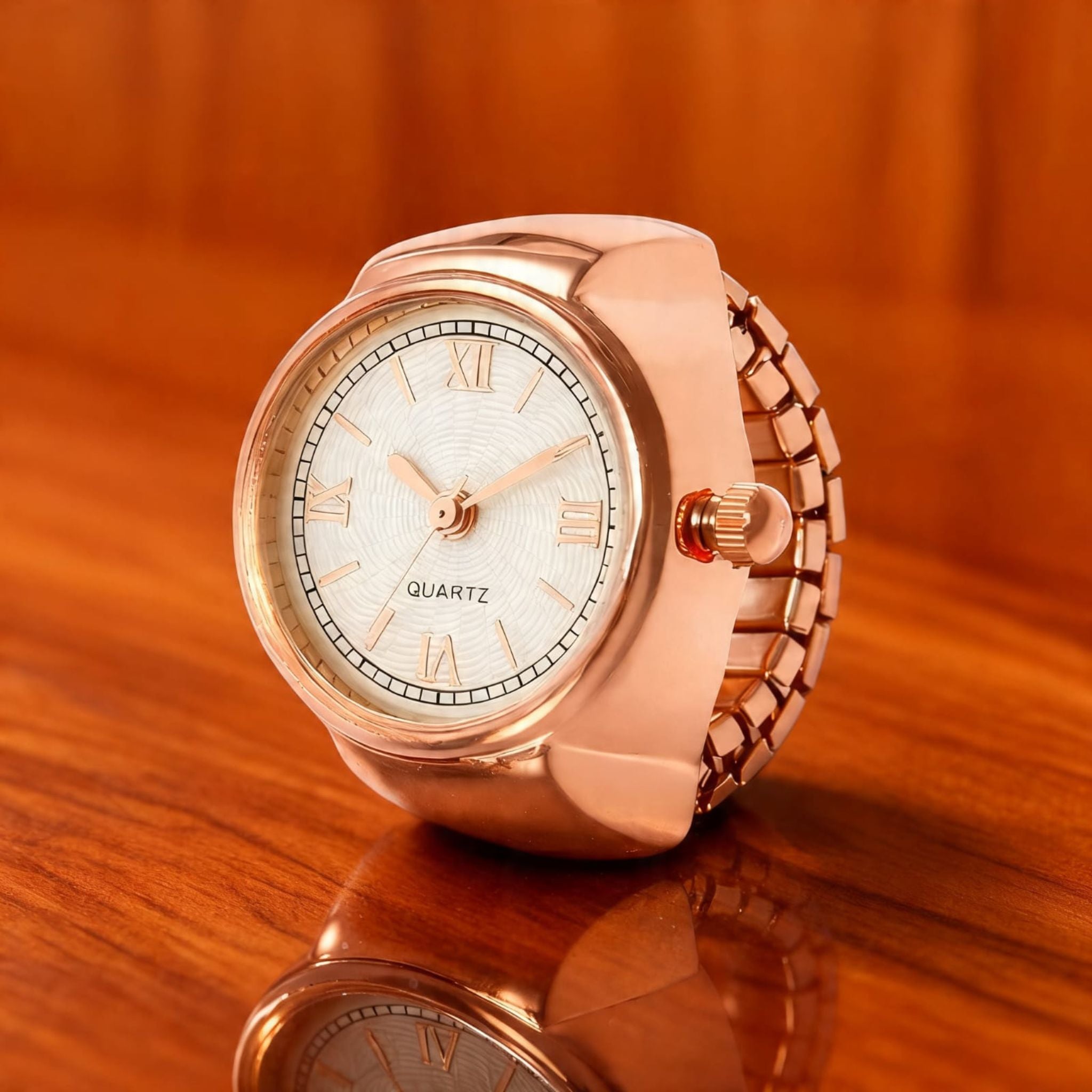 Mrid-Gulaal Ring Watch by Suryatra