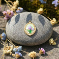Lavender Bloom Vintage Pendant by Suryatra