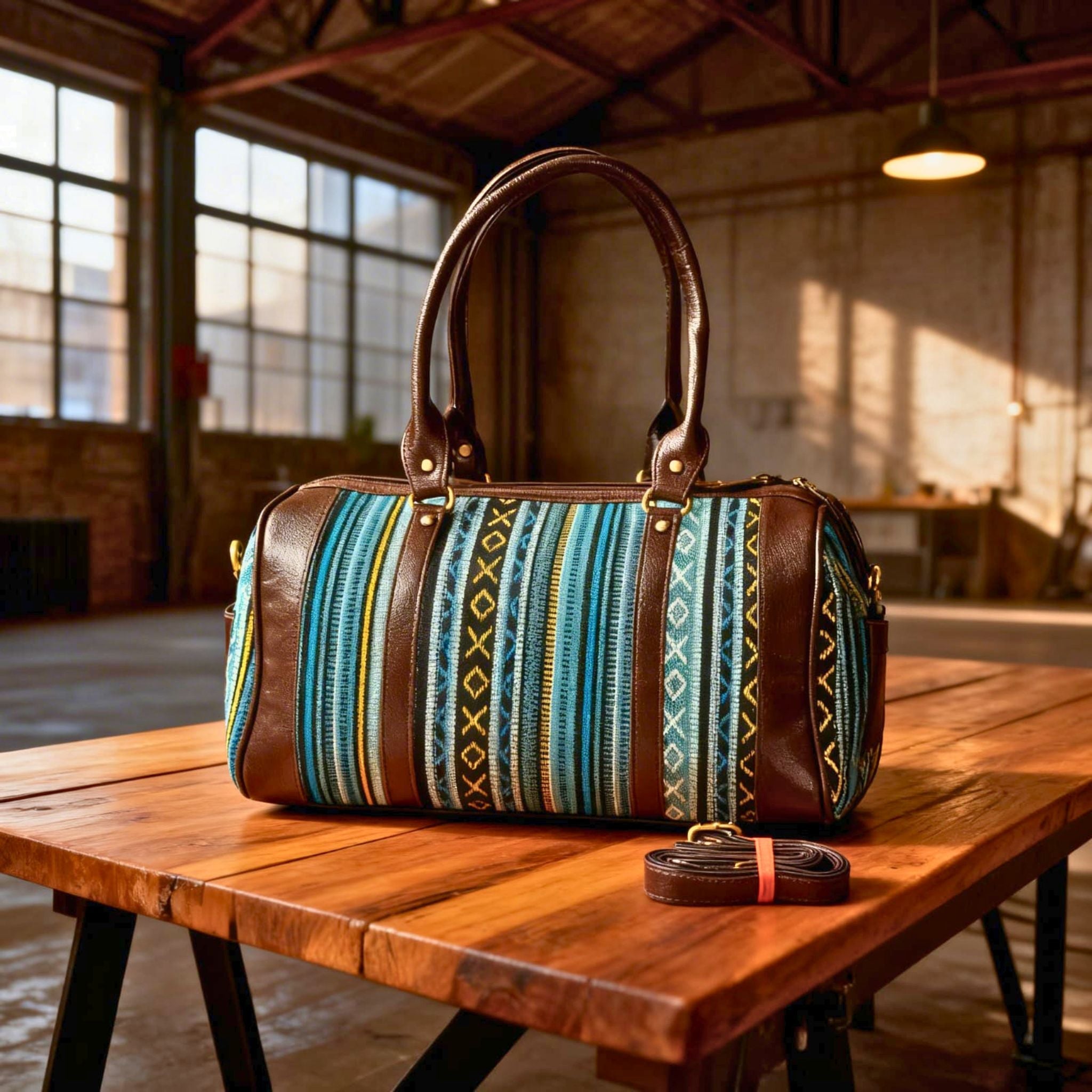 GYK Duffel Bag Ethnic Stripes by Suryatra