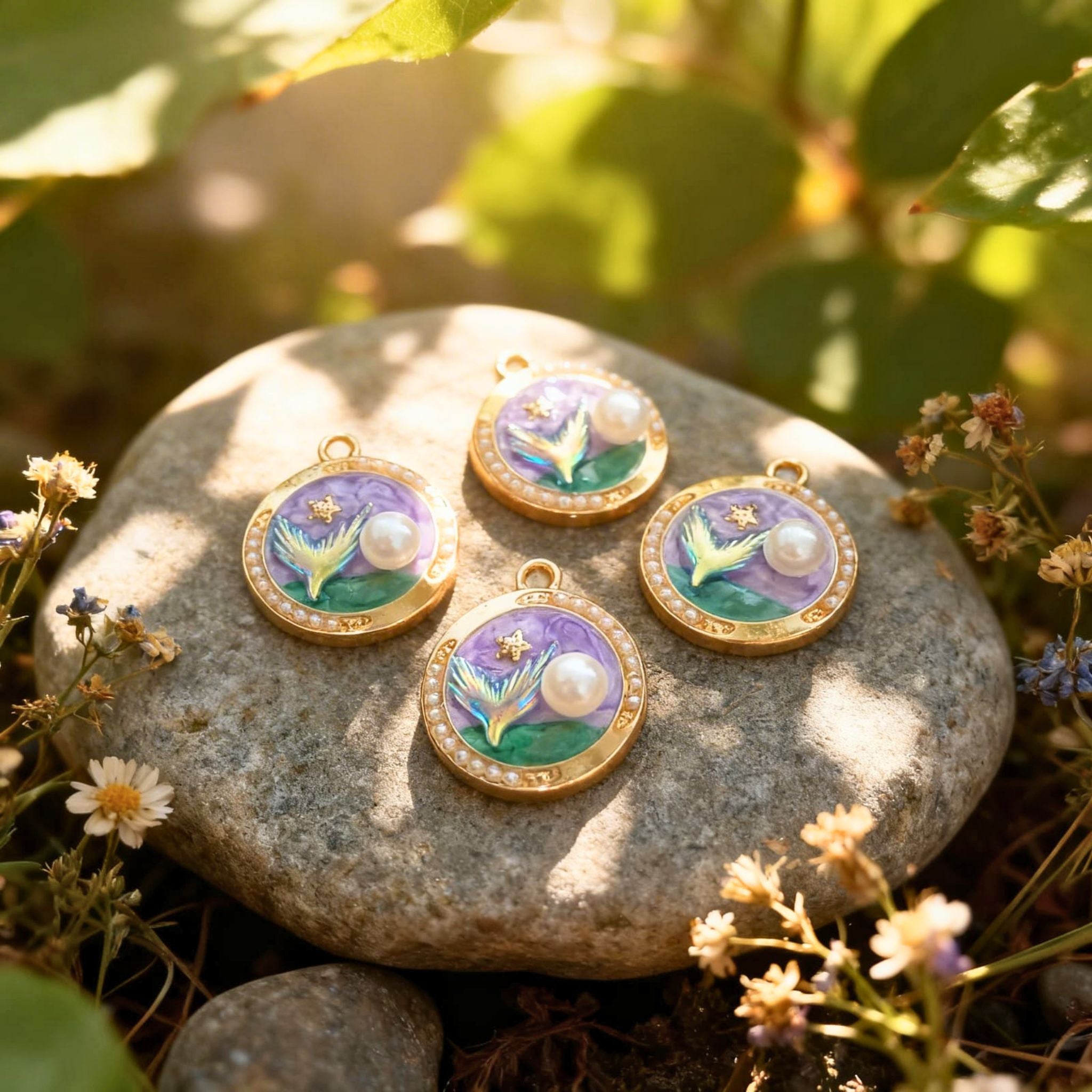 Celestial Bird Pearl Pendant by Suryatra