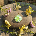 Emerald Bloom Pearl Pendant by Suryatra