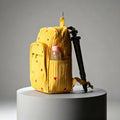 Quilted Hand Block Printed Backpack by Suryatra