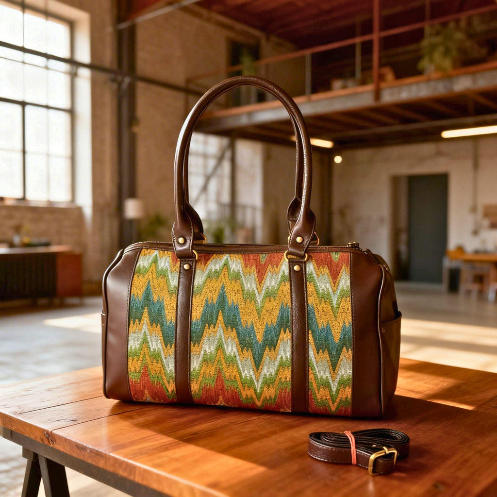 Desert Zigzag Nomad Duffel Bag by Suryatra
