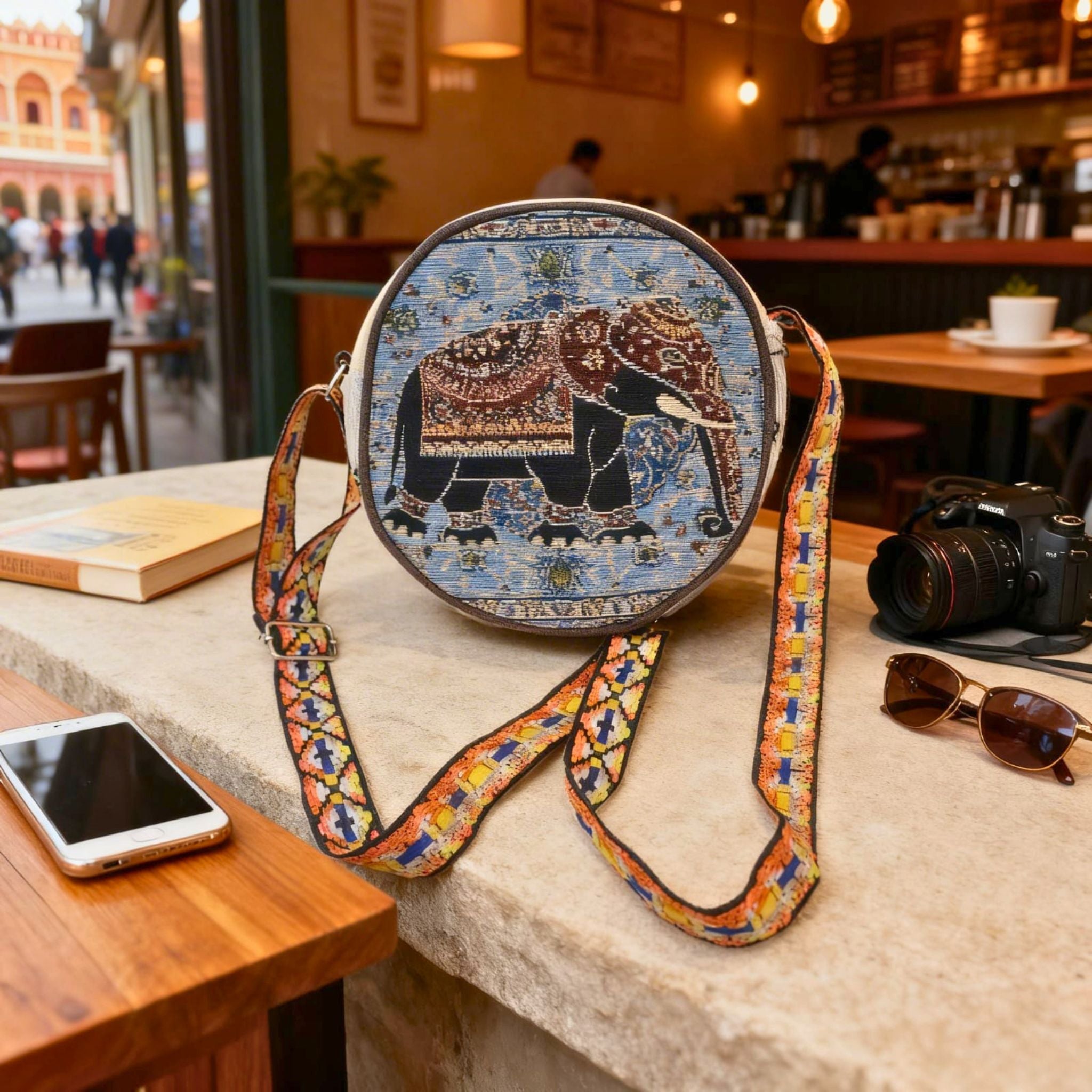 Royal Elephant Heritage Sling Bag by Suryatra