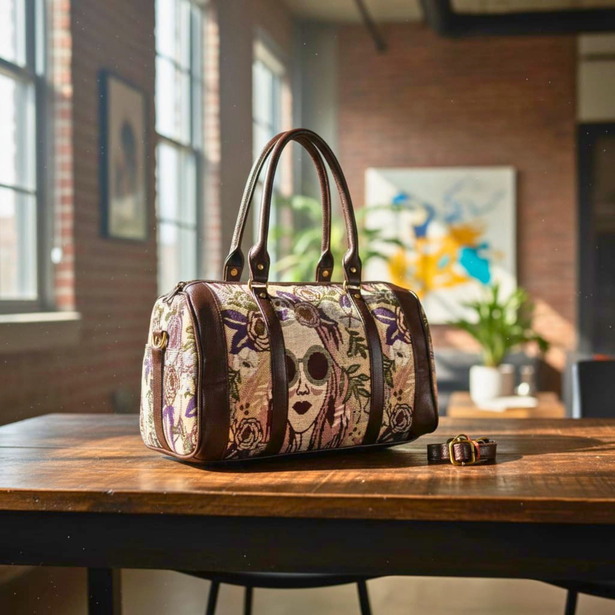 GYK Duffel Bag floral patterns by Suryatra